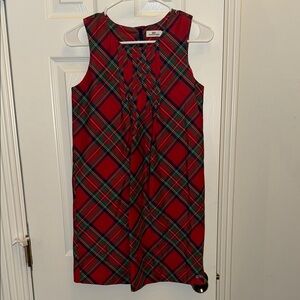 VINEYARD VINES~EUC~Size 12~Plaid Red & Green Girl’s Taffeta Dress